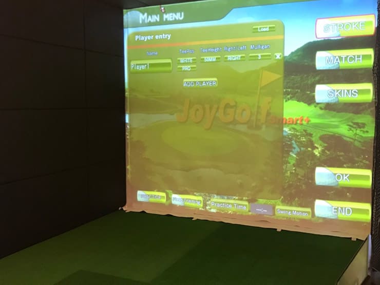 ゴルフランド社製シミュレーションゴルフ「JoyGolf Smart+」を設置