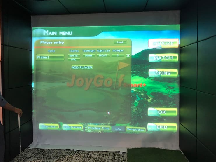 ゴルフランド社製シミュレーションゴルフ「JoyGolf Smart+」を設置