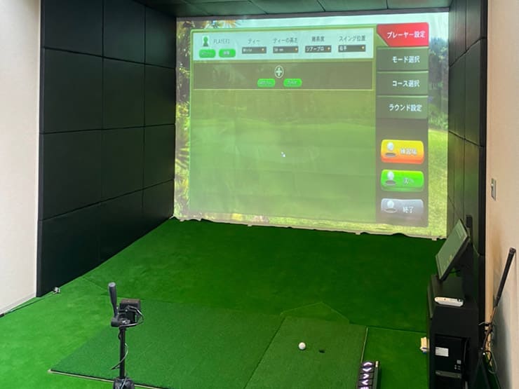 ゴルフランド社製シミュレーションゴルフ「JoyGolf Smart+」を設置