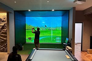 兵庫の個人様ご自宅に弊社ゴルフシミュレーター「G-shot Smart2」を設置いたしました！