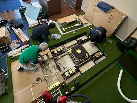 スイングプレート施工